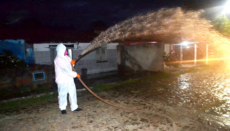 Desinfecção no Bairro Cariri