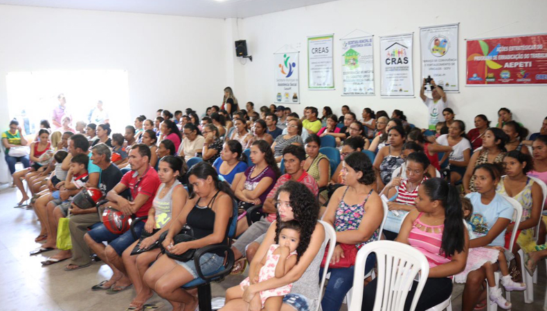 O evento teve grande participação das mães que vão ser beneficiadas pelo Programa