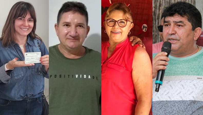 Da esquerda para direita: Ivanária Sampaio, Zezinho do Sorvete, Jesus Sampaio e Erasmo Silva