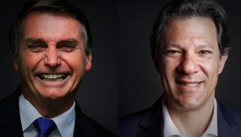 Bolsonaro e Haddad / Foto: UOL