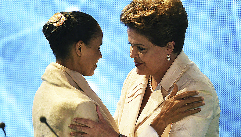 Marina Silva e Dilma Rousseff / Foto: Veja
