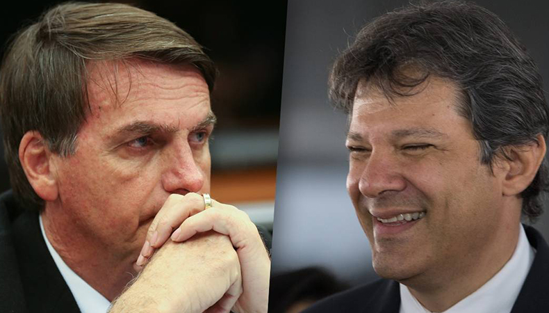 Bolsonaro e Haddad / Foto: Metro Jornal