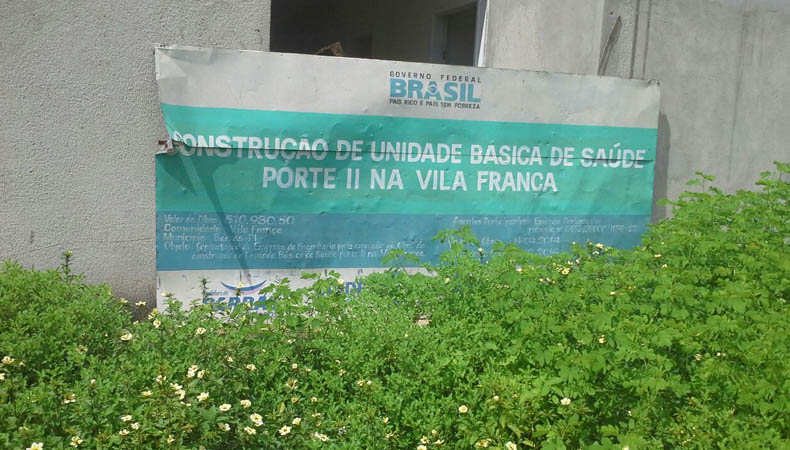 Unidade Básica de Saúde do bairro Vila França, zona urbana de Barras