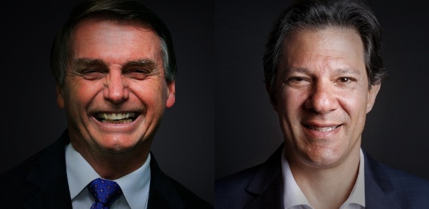 Bolsonaro e Haddad / Foto: UOL