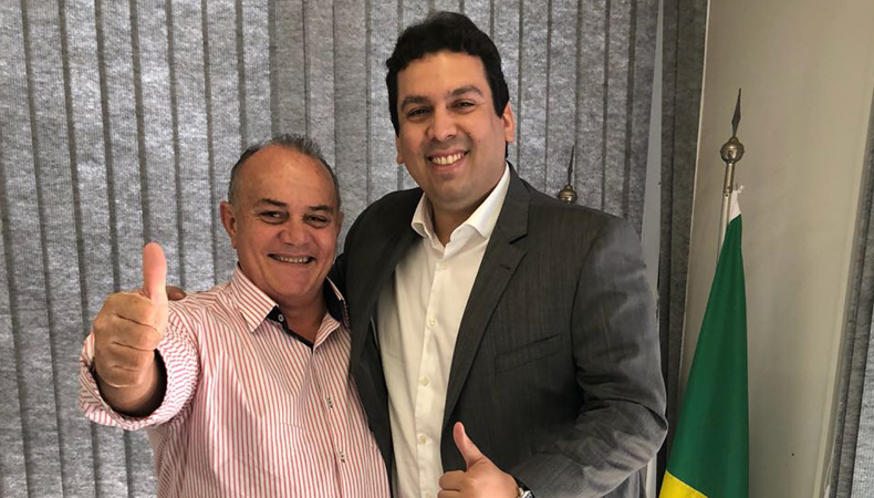 Ex-vereador Antônio José Lira e Marcos Vinicius