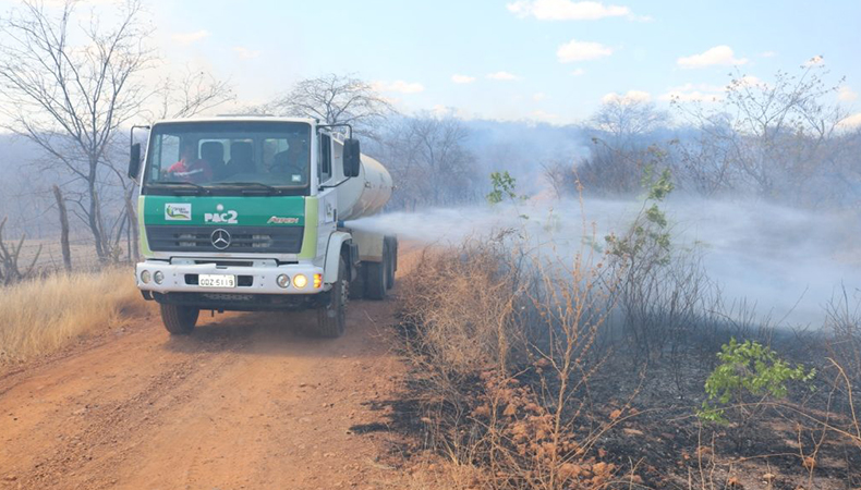 O incêndio foi controlado