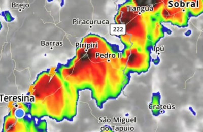 Piripiri, Campo Maior e Teresina na rota de nuvens de temporal